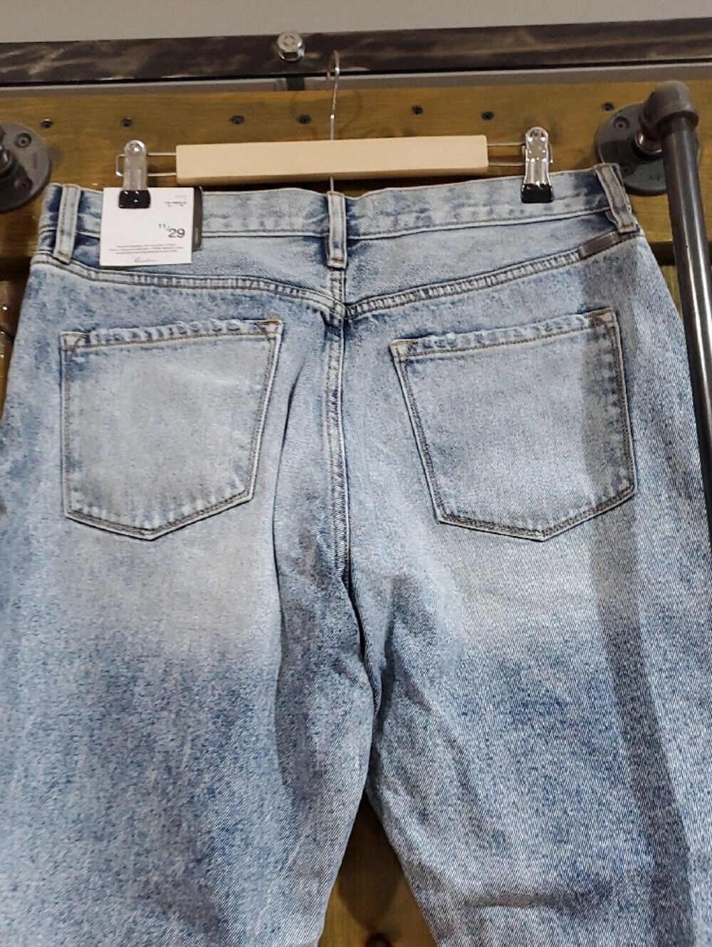 KanCan Light Blue Distressed Straight Jeans New With Tag, 100% Cotton NWT - Picture 7 of 9
